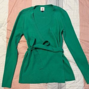 Cabi Green Wrap Sweater